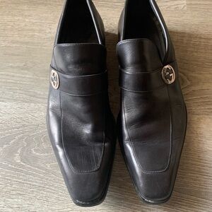 Gucci Men's Black Leather Loafers